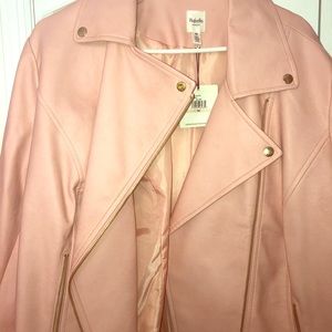 A beautiful pink leather jacket